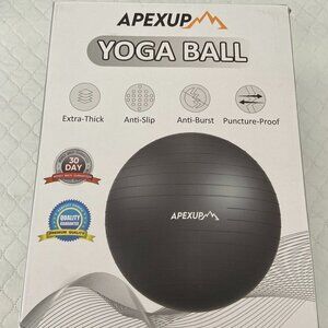 APEXUP Exercise Ball, Pink, M (19-22in) 55cm comes with pump